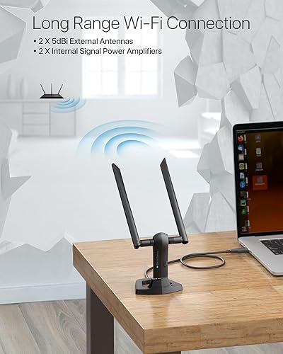 Chiavetta WiFi BrosTrend 1200Mbps - Compatibile Con Linux E Windows, Dual Band - Foto 9