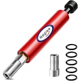 Nagiee Grease Fitting Cleaning Tool with Replacement Tip and Spare O-Rings, Unclog Stubborn Zerk Fittings and Flush Out Old Dried Grease with Hydraulic Pressure for Pins, Shafts, Bushings and Joints