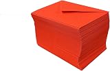 Craft UK 2378-200 C6 Red Neon Envelopes 200 Pack 100gsm