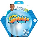 Wubble Super Bubble Ball - Blue (with Pump) | Looks Like a Bubble, Plays Like a Ball! | Inflates to 80cm Tall | Outdoor Garden Toys | Ages 6+ | Packaging May Vary