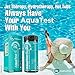 AquaTest 4 Way Pool & Spa Test Strips Tests for Chlorine, Bromine, pH & Alkalinity, Monitor Water Quality Instantly, Easy to Use Water Test Kit, Handy Color Chart, for Swimming Pools & Hot Tubs 100ct