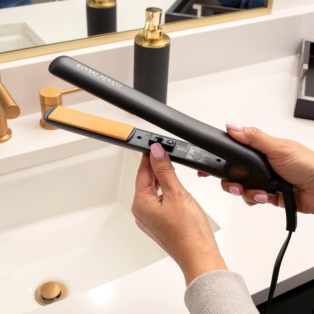 CHI Tourmaline Ceramic Series Flat Iron, Hair Straightener for Silky Smooth Hair, Ideal for Straightening Or Curling Hair