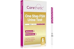 [6 Pack] Carethetic Menopause Test Kit - Rapid FSH Test Strips for at-Home Menopause Stage Monitoring, High-Sensitivity Results