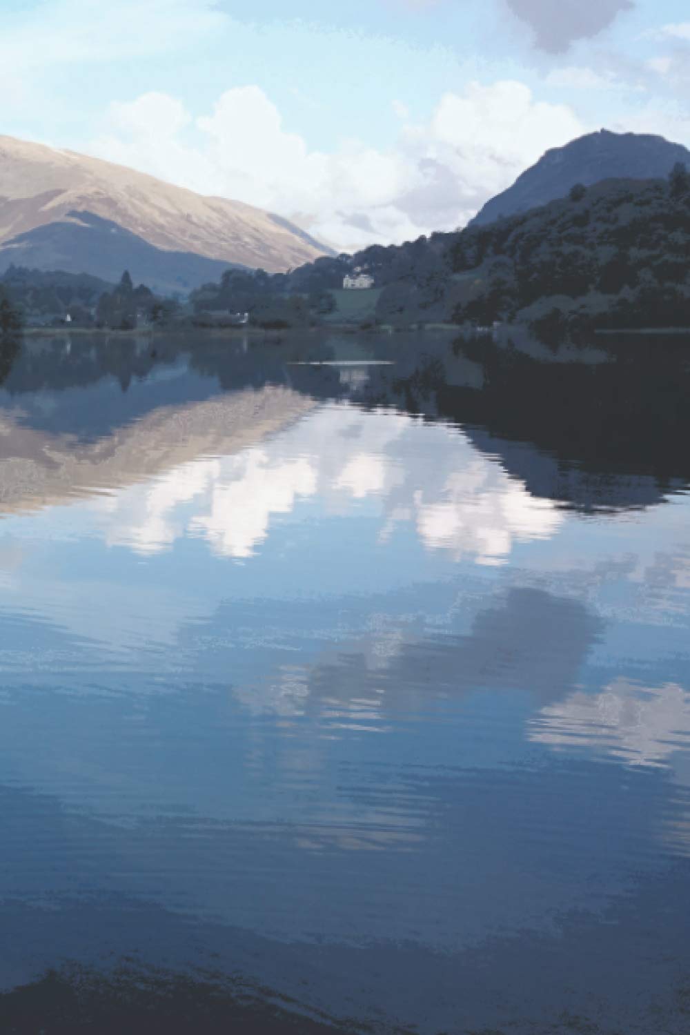 Lake District: Lake District Lover Journal For Lovers of Tenting And Outdoors, 120 Pages 6 x 9 inches Grassmere Lake Lined Notebook