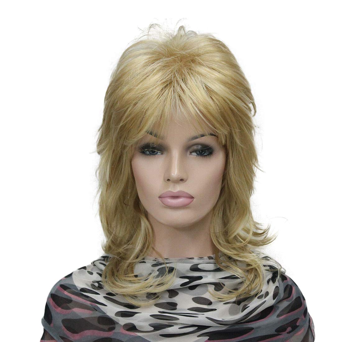 Lydell Long Soft Shaggy Layered Blonde Highlights Wig Classic Cap Full Synthetic Wigs (24H613)