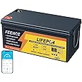 FEENCE 36V 100Ah Golf Cart LiFePO4 Lithium Battery, Built-in 200A BMS, Max. 15000 Deep Cycle, Max. Power 8.06kW and Support 2C Discharge, Perfect for Golf Cart, RV, Trolling Motor, Marine