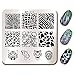 BornPretty 66cm Square Nail Art Stamp Template Halloween Skull Animal Design Image Plate BP-X13