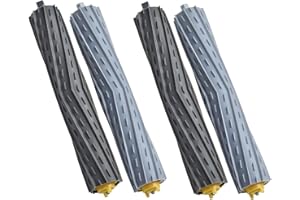 PELLYDA Rubber Roller Brushes,Replacement Parts for irobot Roomba 800 & 900 Series, Roomba 800 850 860 861 866 870 880 890 900 980 985 Vacuum,Roomba Accessories 2 Sets of Debris Extractor