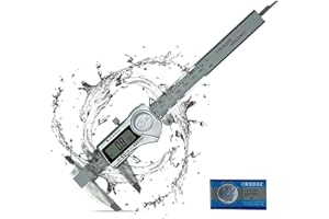 VIECAM Stainless Steel Waterproof Digital Caliper | 6 inch /150mm + Large LCD Screen