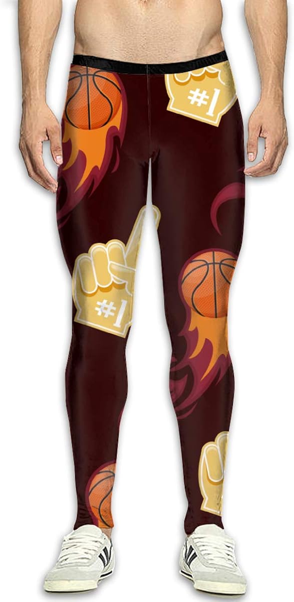 Compression Pants Men White Skins Compression Running Tights