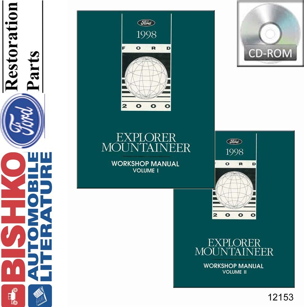 Amazon.com: bishko automotive literature 1998 Ford Explorer Mountaineer  Shop Service Repair Manual CD Engine Electrical: Automotive