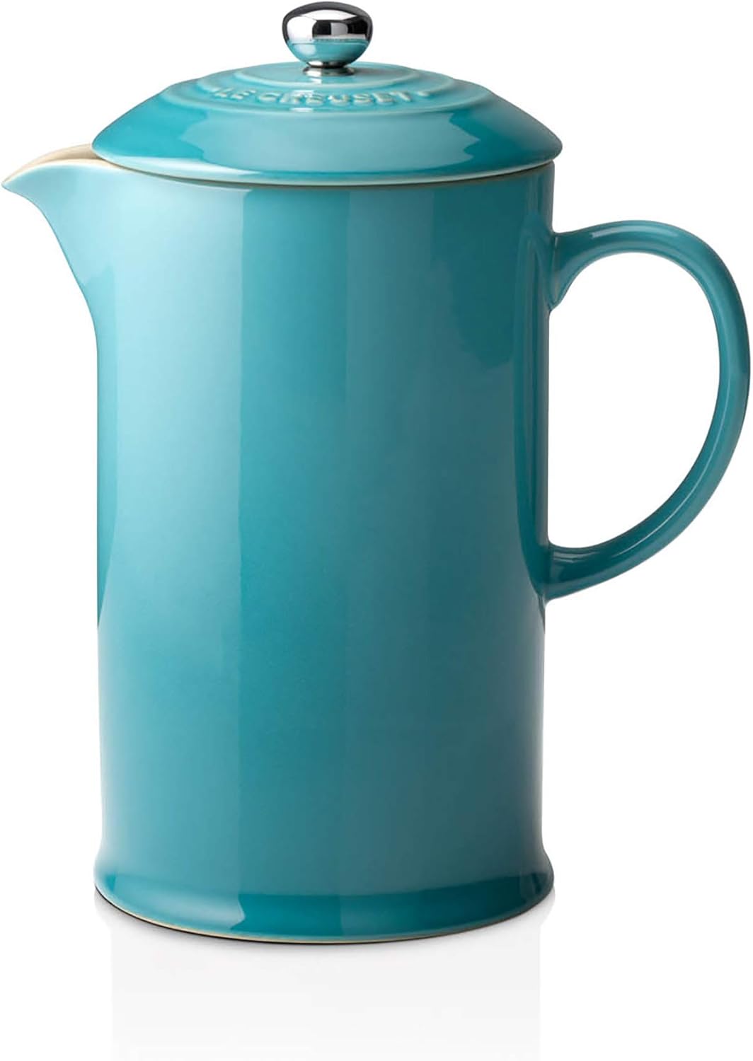 Le Creuset, Cafetière avec Piston en Inox, 800 ml, Céramique, Caraïbes