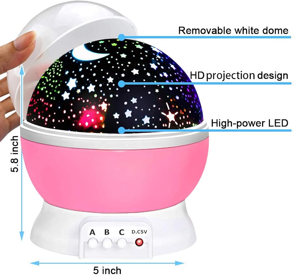 Birthday Gifts Presents for 2-10 Year Old Girls, Wonderful Romantic Starlight for Kids Toys for 2-10 Year Old Boys Xmas Halloween Gifts for 2-10 Year Old Boys Stocking Fillers Pink TSUKXK03: Clothing