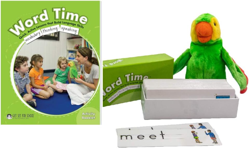 Learning Without Tears Word Time Get Set for School-Pre-K Multisensory Lessons-Oral Language, Vocabulary, Literacy, Language Skills-School or Home Use