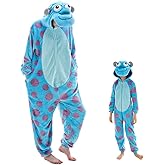 COSUSKET Snug Fit Unisex Adult Onesie Pajamas, Flannel Cosplay Animal One Piece Halloween Costume Sleepwear Homewear