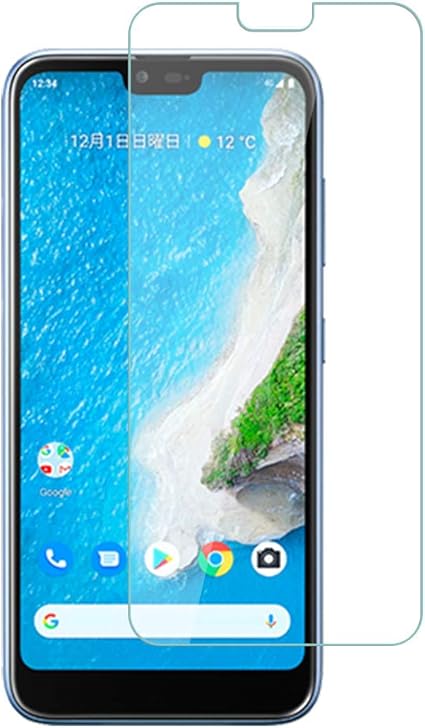 Amazon Elmk 2枚セット 京セラ Android One S6 ガラスフィルム Kyocera Android One S6 液晶保護強化ガラスフィルム 日本製素材旭硝子製 業界最高硬度9h 高透過率 耐衝撃 防塵 飛散防止 指紋防止 画面鮮やか高精細 貼り付け簡単 Android One S6 対応