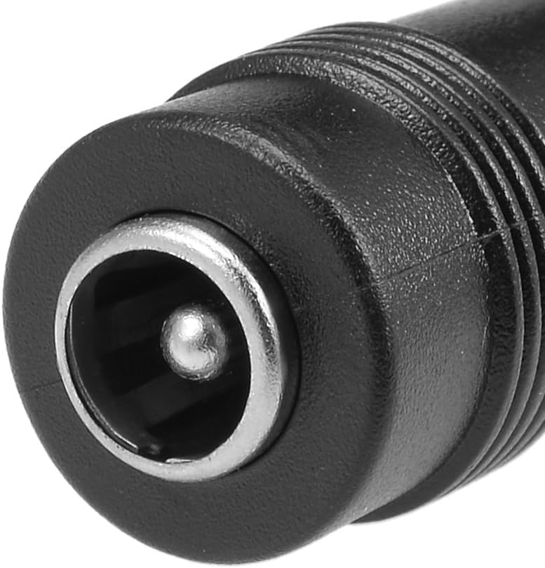 sourcing map DC Power Connector 5.5x2.1mm Female Jack to 4.0x1.7mm Male Adapter Barrel Connector 5pcs, Black, Yellow, Silver - Image 3