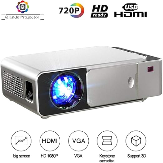 Mini proyector / 2500 lúmenes LED Portátil Full HD Multimedia Home ...