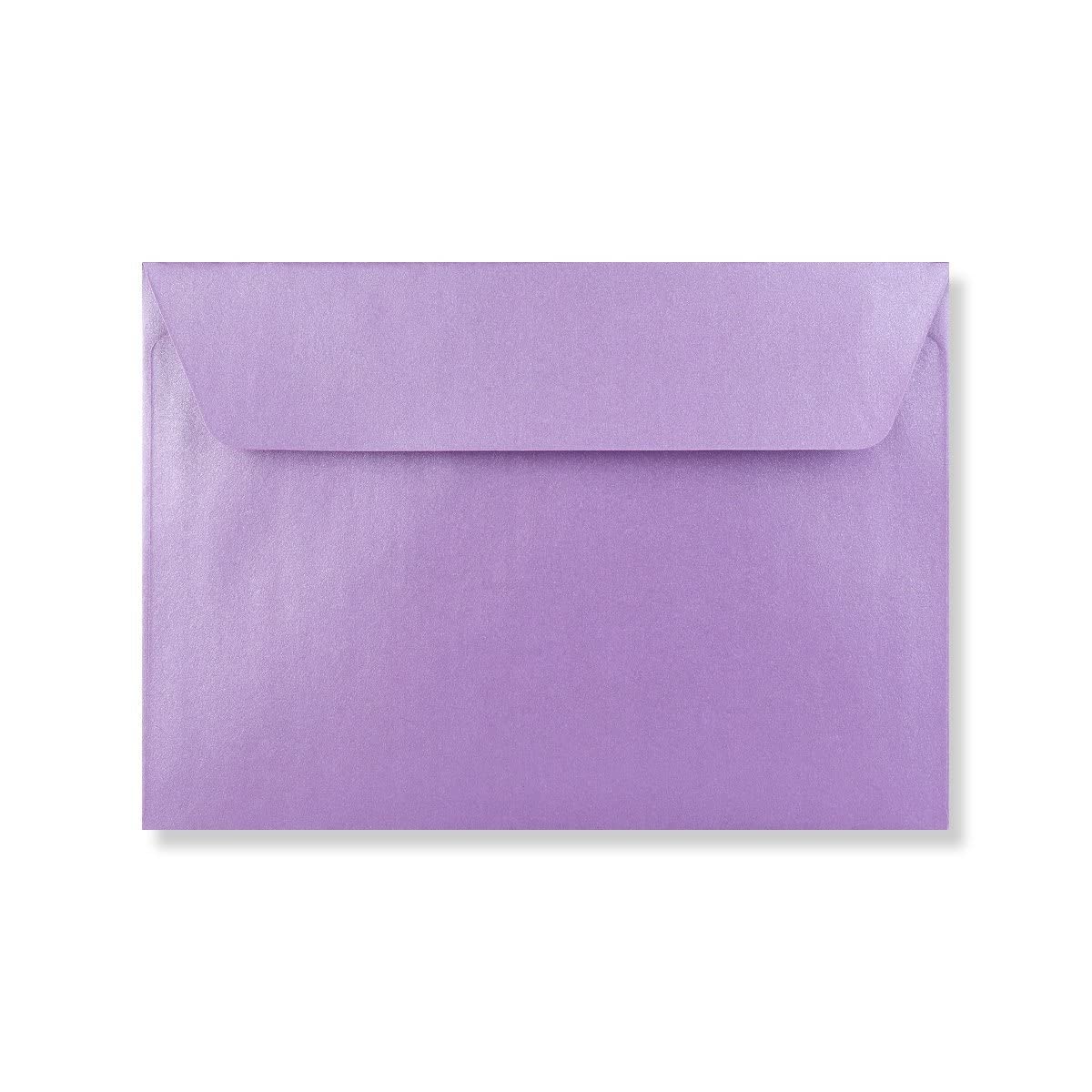 C6 Coloured Envelopes for A6 Greeting Cards Wedding Invitations & Crafts (114x162mm) Pack of 50 (Pearl Lilac Peel & Seal)