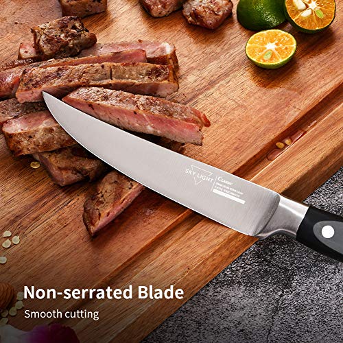 SKY LIGHT Steak Knives, Steak Knife Set of 4 Premium Kitchen Table