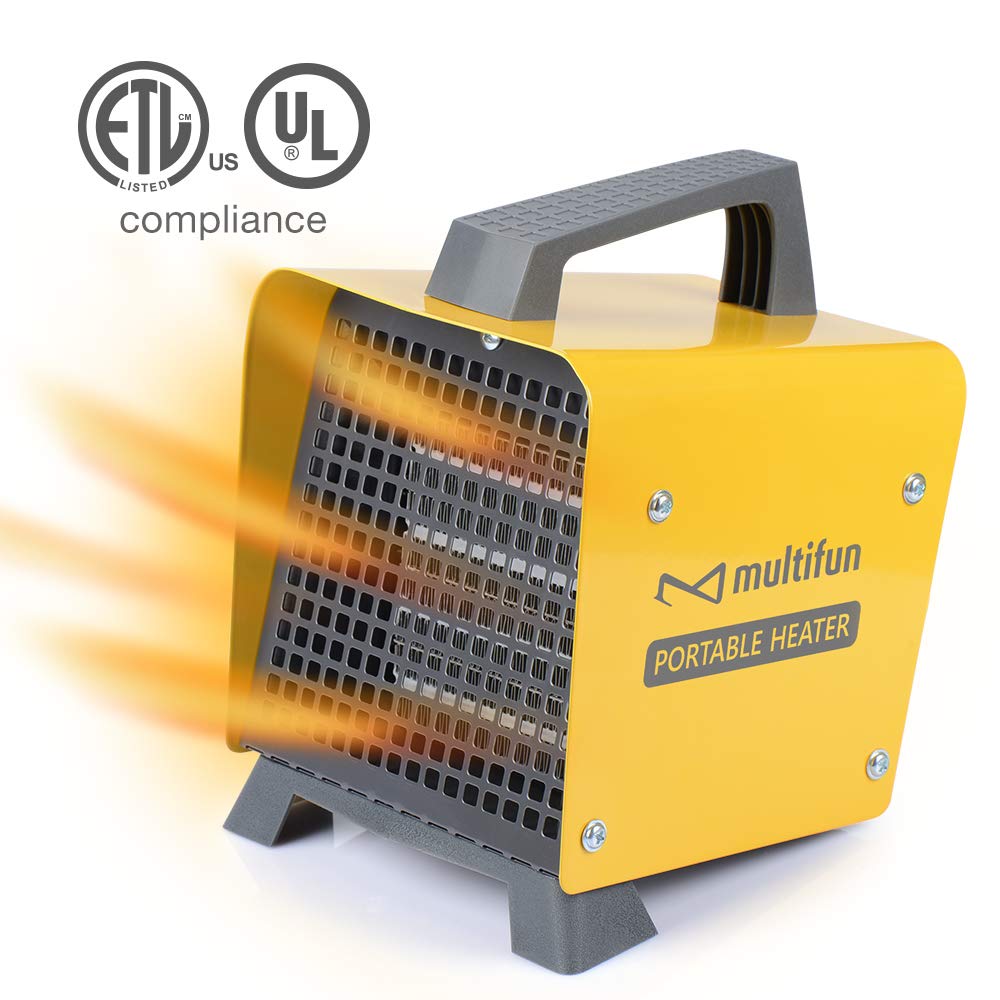 Space Heater, 1500W Ceramic Space Heater with Adjustable Thermostat, Safe OverHeat Protection