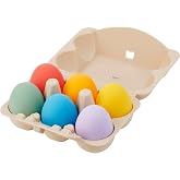 tickit SiliSoft Sensory Eggs | 6 Eggs with A Soft Silicone Carton for Sensory Play and Early Learning