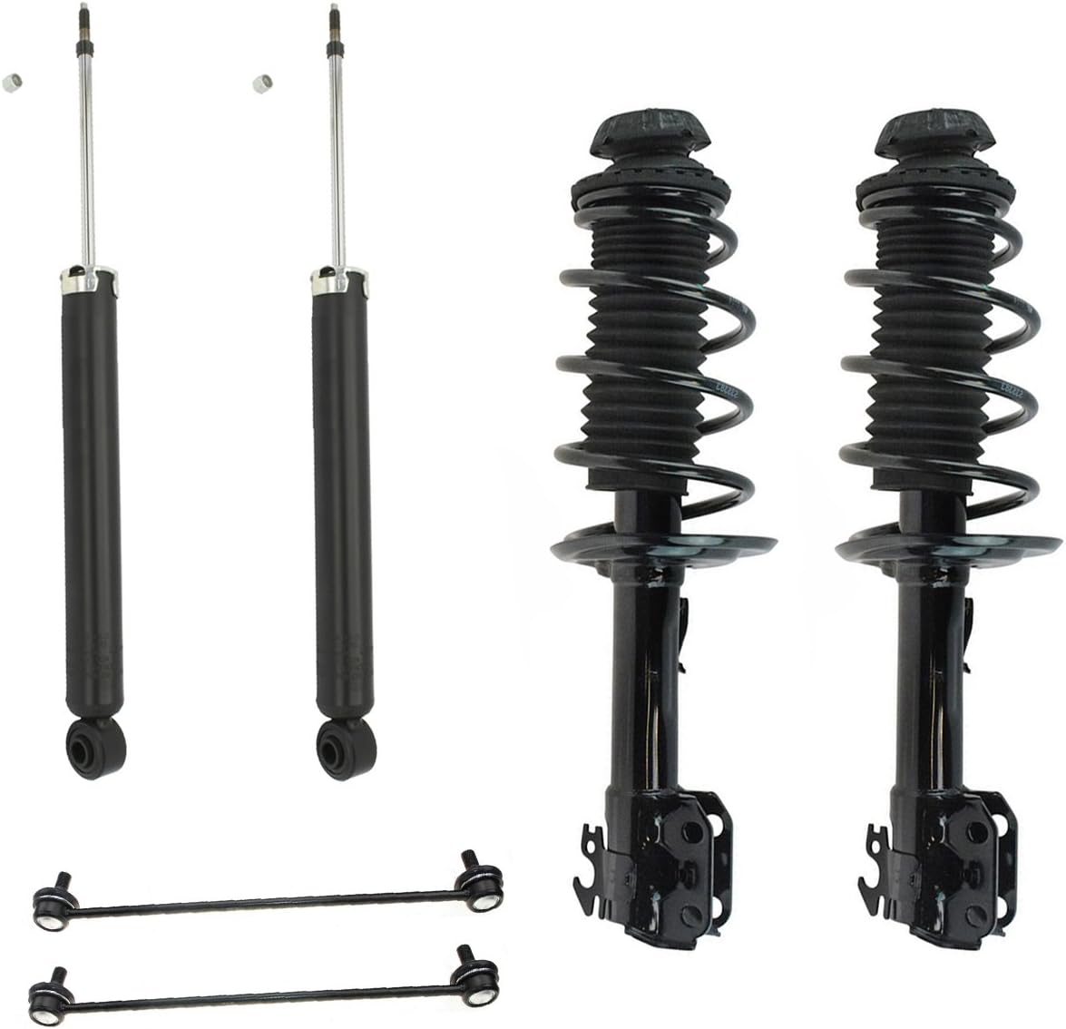 Driver Side Front Left Complete Struts Assembly with Spring Suspension