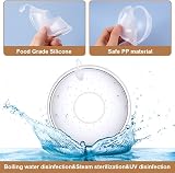 Aolso Breast Shells 2 Pcs Reusable Silicone Milk Saver BPA Free view 6