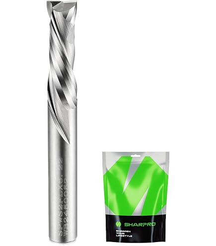 ZahyoX PRO Solid Carbide Compression Spiral Router Bit - 1/4" Shank, 1/4" Dia, 5/8" CL, Nano Coated - View #4