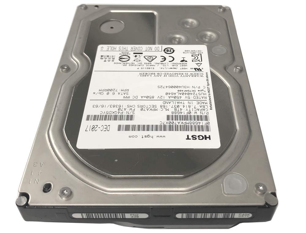 HGST Ultrastar 7K4000 HUS724040ALA640 (0F14688) 4TB 7200RPM 64MB Cache SATA 6.0Gb/s 3.5in Enterprise Hard Drive (Renewed)