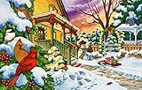 Winter Evening - A 100 Piece Jigsaw Puzzle by SunsOut.