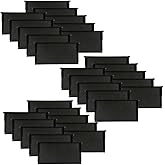 Waxed Plastic Frames for Beehives | Standard Size 9 1/8" Frames | Black Color | Durable Beekeeping Supplies | Case of 30