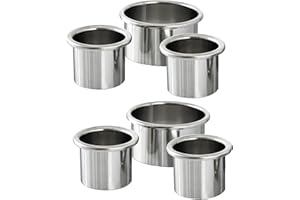 QUEESALN Hair Styling Station Hot Tools Holder Tubes, 6 Pieces, 2 Pieces 3.0 Inch and 4 Pieces 2.0 Inch, Metal Appliance Orga