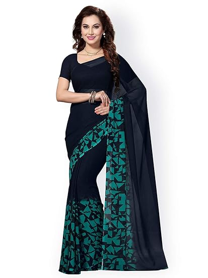 Women's Venkatagiri Georgette Saree With Blouse Piece