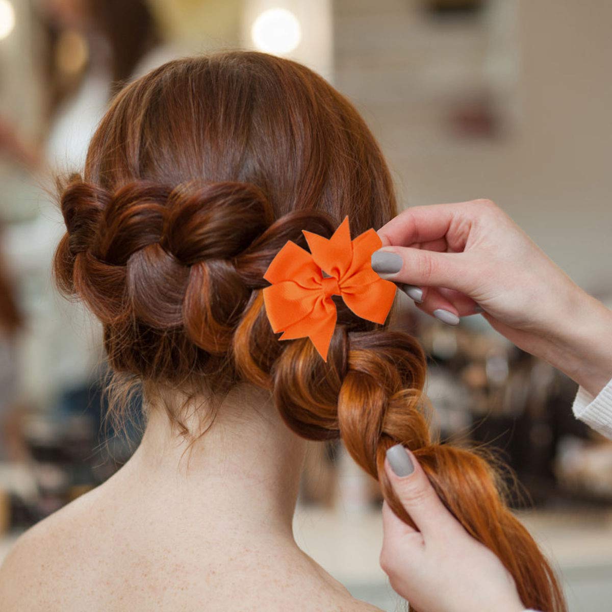 20 pcs 3 inch Hair Bows, baotongle Boutique Hair Bows Girls Kids Alligator Clip Grosgrain Ribbon Hair Clips for Baby Girls Teens Toddlers Friends