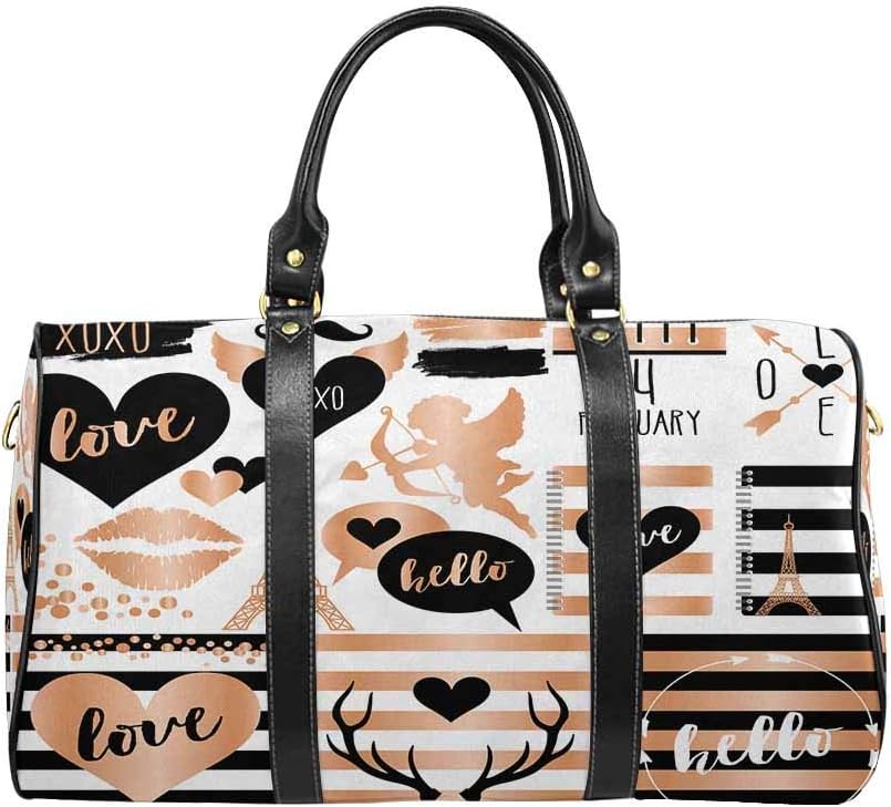 rose gold weekender bag