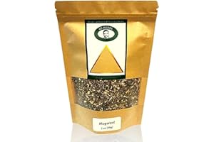 4D Herbs Mugwort Tea - Dried Loose Leaf - Artemisia Vulgaris - Caffeine-Free - 2 Ounce (56g)