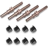 AMORIL 4PCS Upgraded S2 Alloy Steel Front &amp; Rear Shock Stand for Mini 1/10 Remote Control Truck RZ001G-A,Part Number R11158