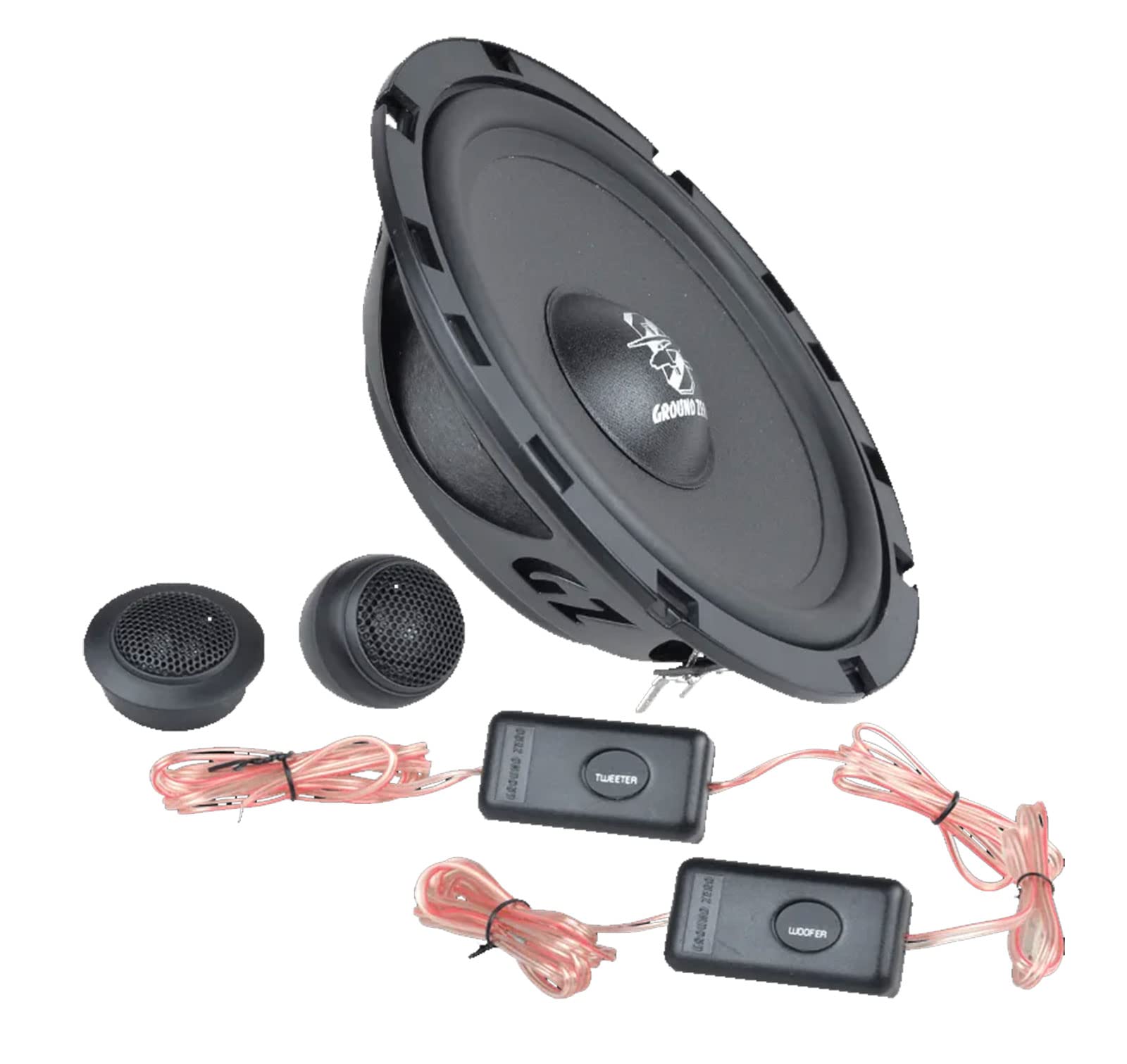 GROUND ZERO GZIC 650FX 6.5″ 2-way Component Speaker System - 140 W Peak - 0.79" Tweeter