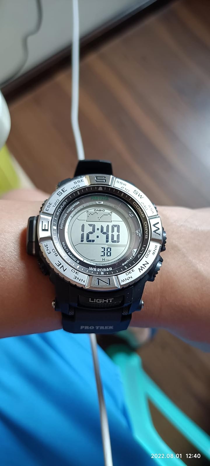Casio 卡西欧 PRW-3500-1CR 太阳能三重感应6局电波登山表 镇店之宝￥1300.75