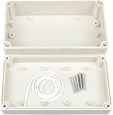 Therlan Waterproof ABS Junction Project Box IP65 158x90x60mm Grey White view 3