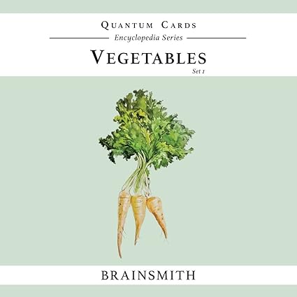 Brainsmith Quantum Flash Cards, Vegetables - Educational Flashcard Set 1 for Toddlers and Kids (8 months to 8 years) for Visual and Brain Development
