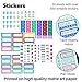 Health and Fitness Journal Supplies Kit - Stickers, Stencils, Washi - Water Tracking, Weight Loss, Habit Trackers, Meal Planning - 29 Piece Accessories Set for Journal Fitness Planners by Sunny Streak