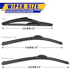 3 wipers Replacement for 2006-2011 Mini
