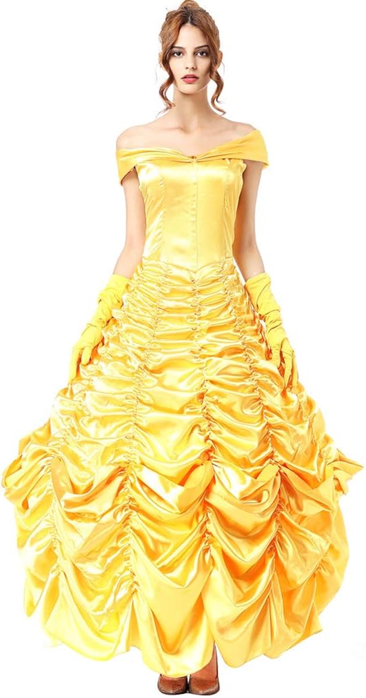 Belle Costume for Women Adult Belle Dress Yellow Belle
