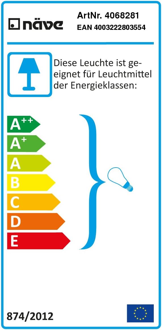 Naeve Leuchten 4068281 Globe Light for Outdoor Use Includes 2.5 m Connection Cable Diameter 30 cm White - Image 3