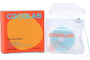 Cocofloss Woven Dental Floss, Dentist-Designed Oral Care, Orange Scent, Waxed, Expanding, Kid-Friendly String Floss with Coconut Oil, 1 Spool (33 yd)
