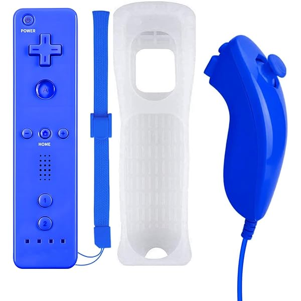 Amazon.com: QUMOX Remote Controller and Nunchuck Joystick Blue