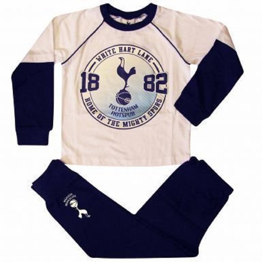 Official Tottenham Hotspur Children's Football Pyjamas Top & Bottoms