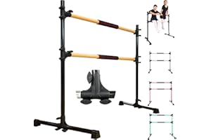 PreGymnastic Updated 4ft Adjustable & Portable Freestanding Ballet Barre with Carrying Bag for Dancing Stretch